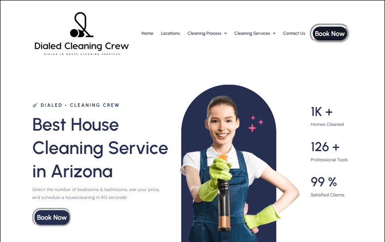 cleaning service website