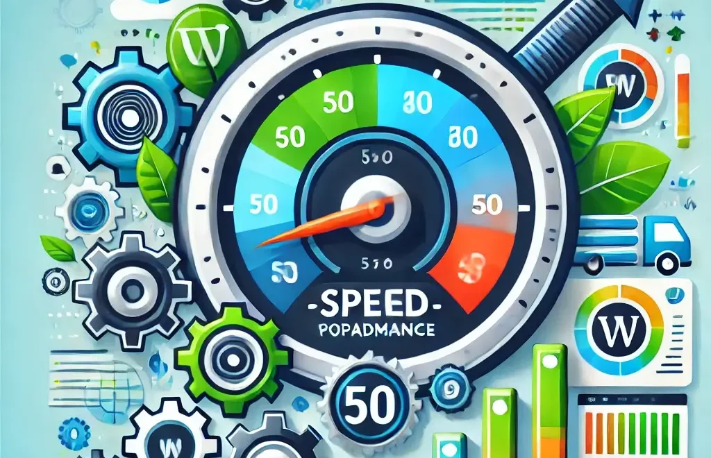 Illustration of optimized website speed for better user experience