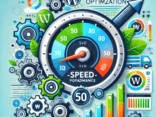 Illustration of optimized website speed for better user experience